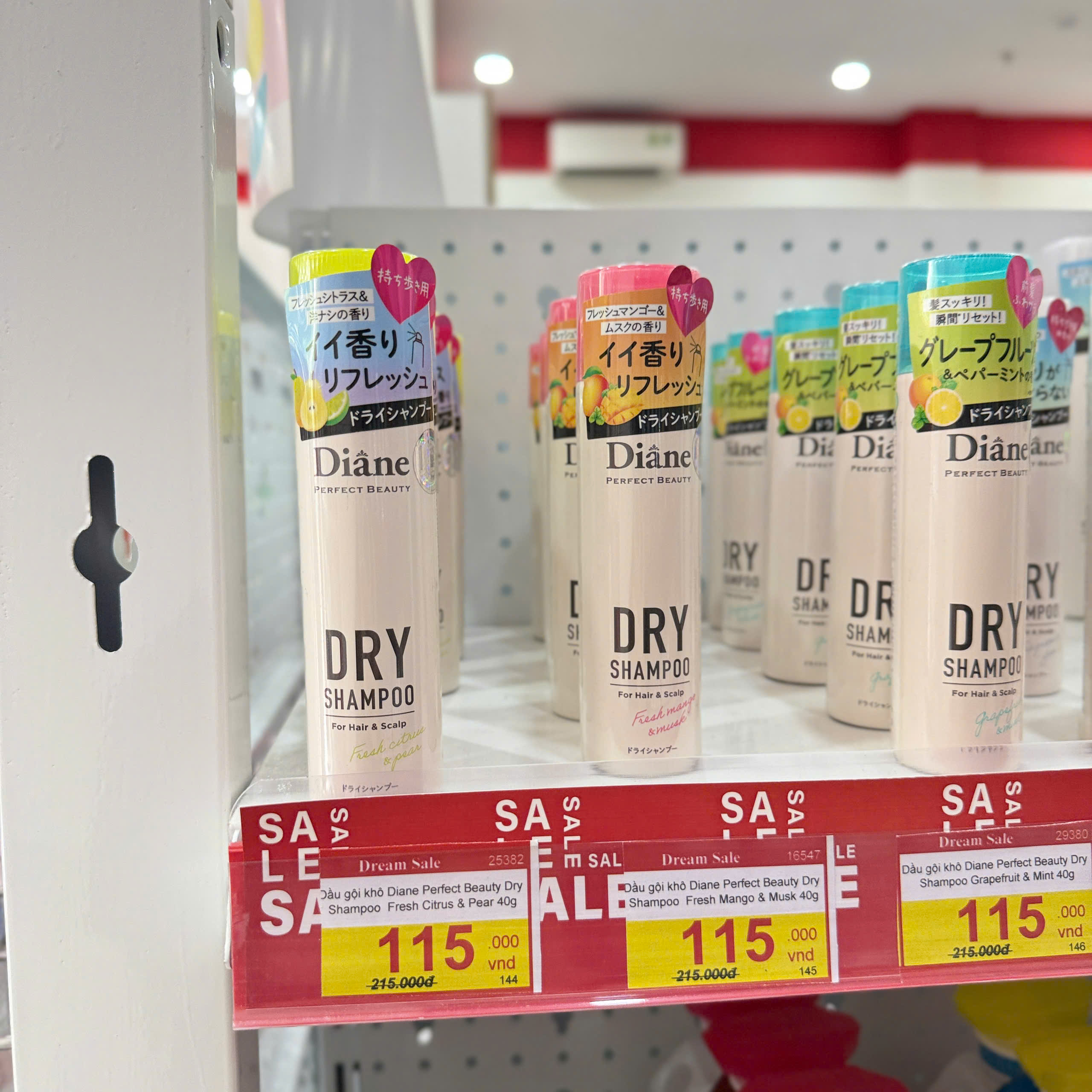 Dầu gội khô Diane Perfect Beauty Dry Shampoo Fresh Citrus & Pear 40g