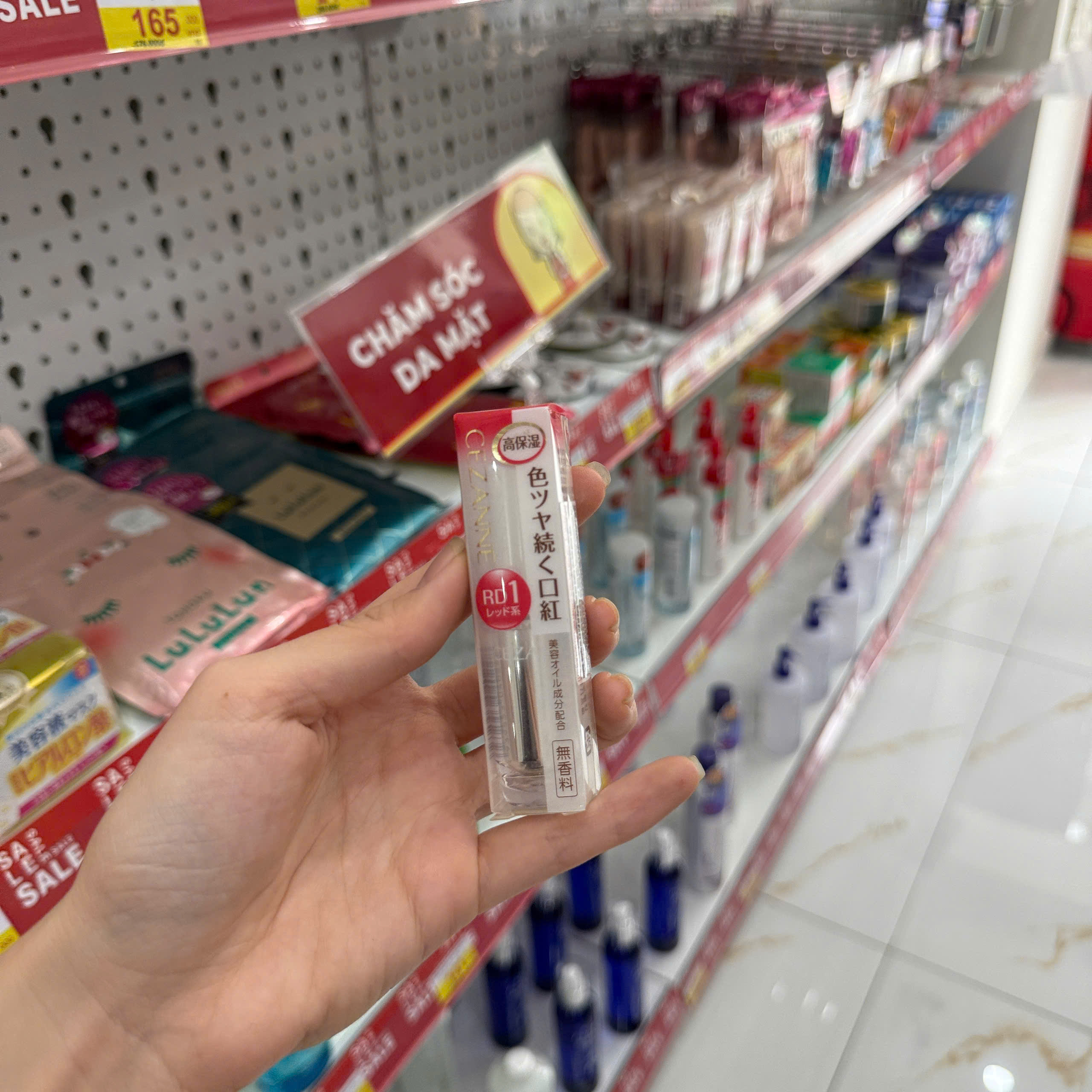 Son môi Cezanne Lasting Gloss Lip bản son bóng thỏi 3.2g (RD1)