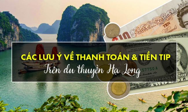 Các lưu ý về thanh toán và tiền tip trên du thuyền Hạ Long bạn nên biết