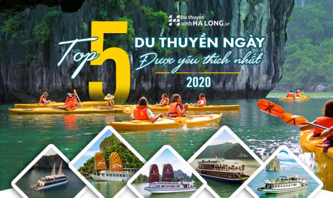 Top 5 du thuyền Hạ Long đi trong ngày sang trọng được yêu thích nhất