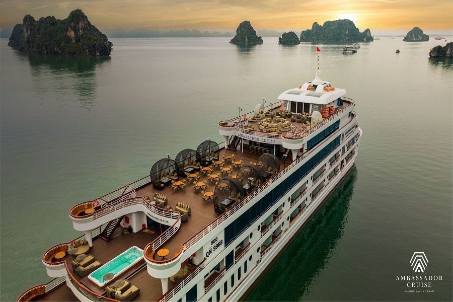 Combo Du thuyền Ambassador 5* + Khách sạn Luxury Mường Thanh 5* (3N2Đ)