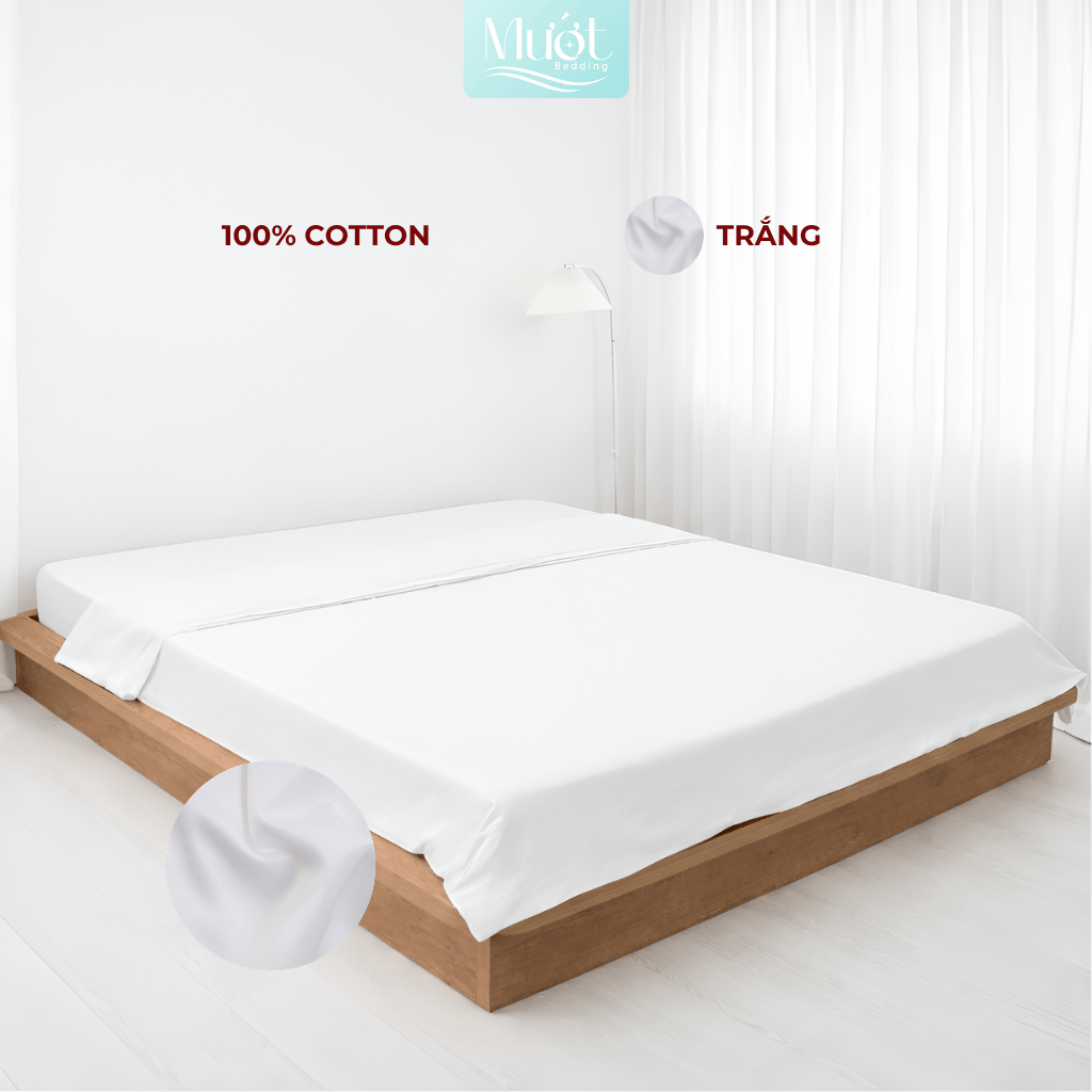 Vỏ chăn Cotton Satin Mướt bedding chất liệu vỏ mền 100% cotton lồng được ruột đầy đủ size, trơn màu