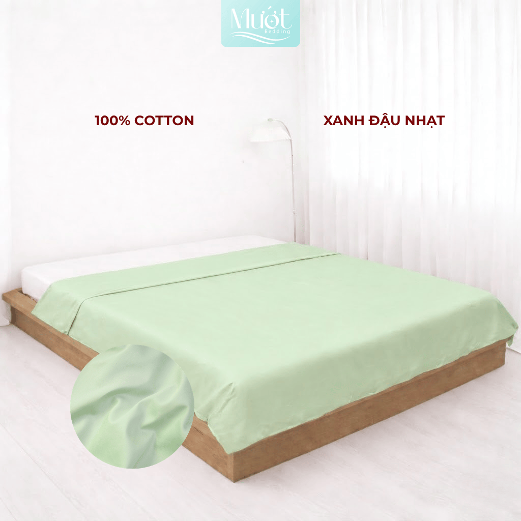 Vỏ chăn Cotton Satin Mướt bedding chất liệu vỏ mền 100% cotton lồng được ruột đầy đủ size, trơn màu