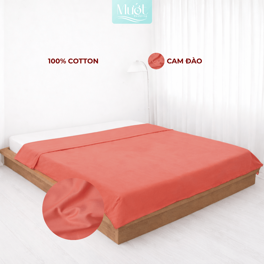 Vỏ chăn Cotton Satin Mướt bedding chất liệu vỏ mền 100% cotton lồng được ruột đầy đủ size, trơn màu