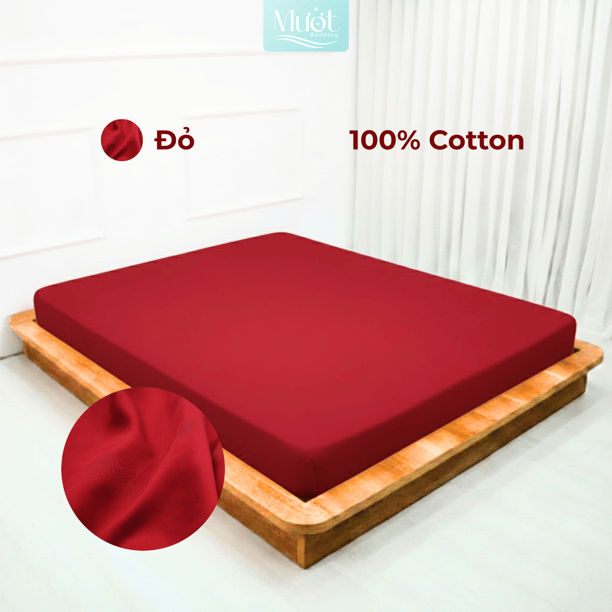 Ga giường 1m8x2m Cotton Satin Mướt bedding, drap giường 100% cotton cao cấp
