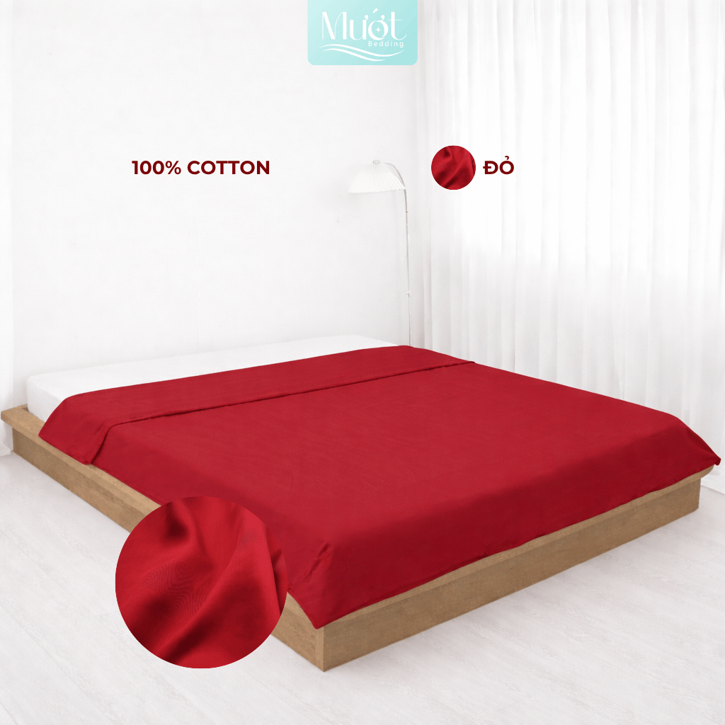 Vỏ chăn Cotton Satin Mướt bedding chất liệu vỏ mền 100% cotton lồng được ruột đầy đủ size, trơn màu
