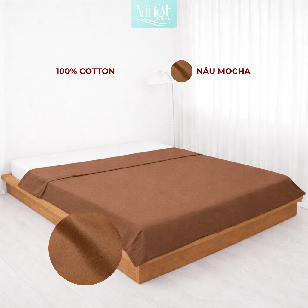Vỏ chăn Cotton Satin Mướt bedding chất liệu vỏ mền 100% cotton lồng được ruột đầy đủ size, trơn màu