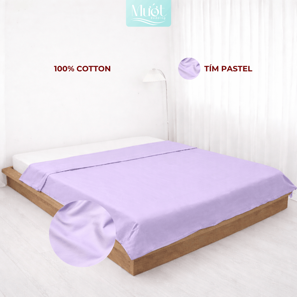 Vỏ chăn Cotton Satin Mướt bedding chất liệu vỏ mền 100% cotton lồng được ruột đầy đủ size, trơn màu