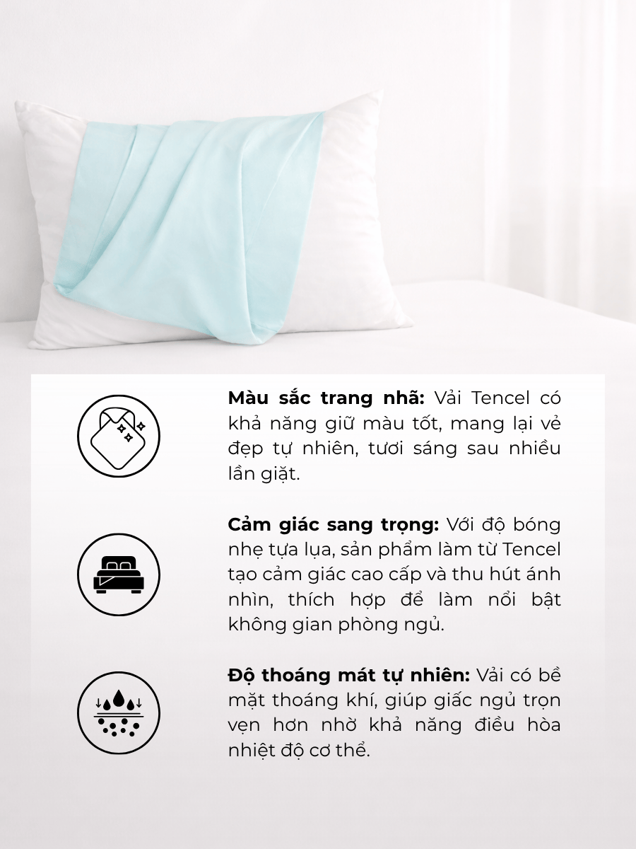 Ga Tencel 100s - Nâu Xám - 1m8x2m