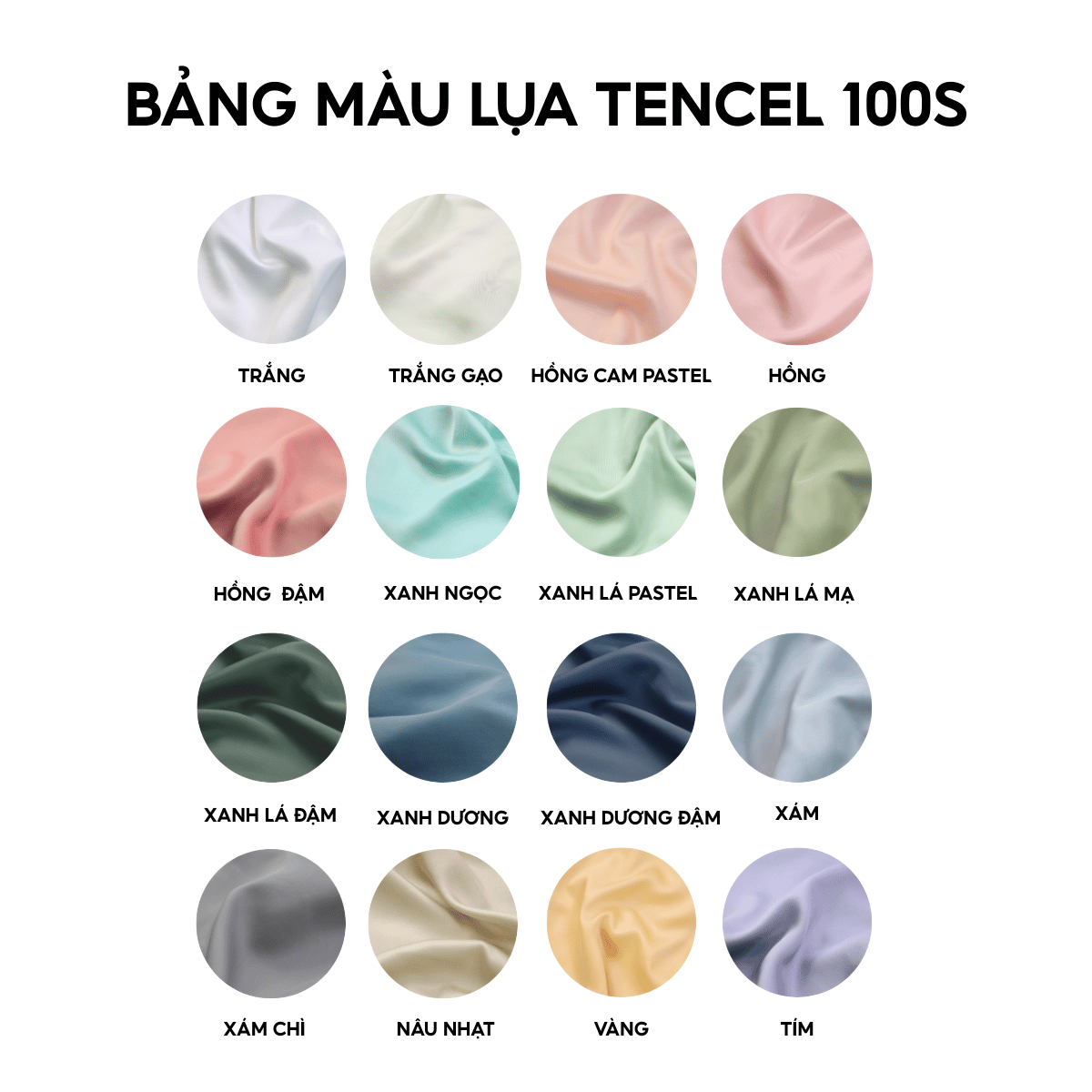 Ga Tencel 100s - Xanh lá pastel - 1m6x2m