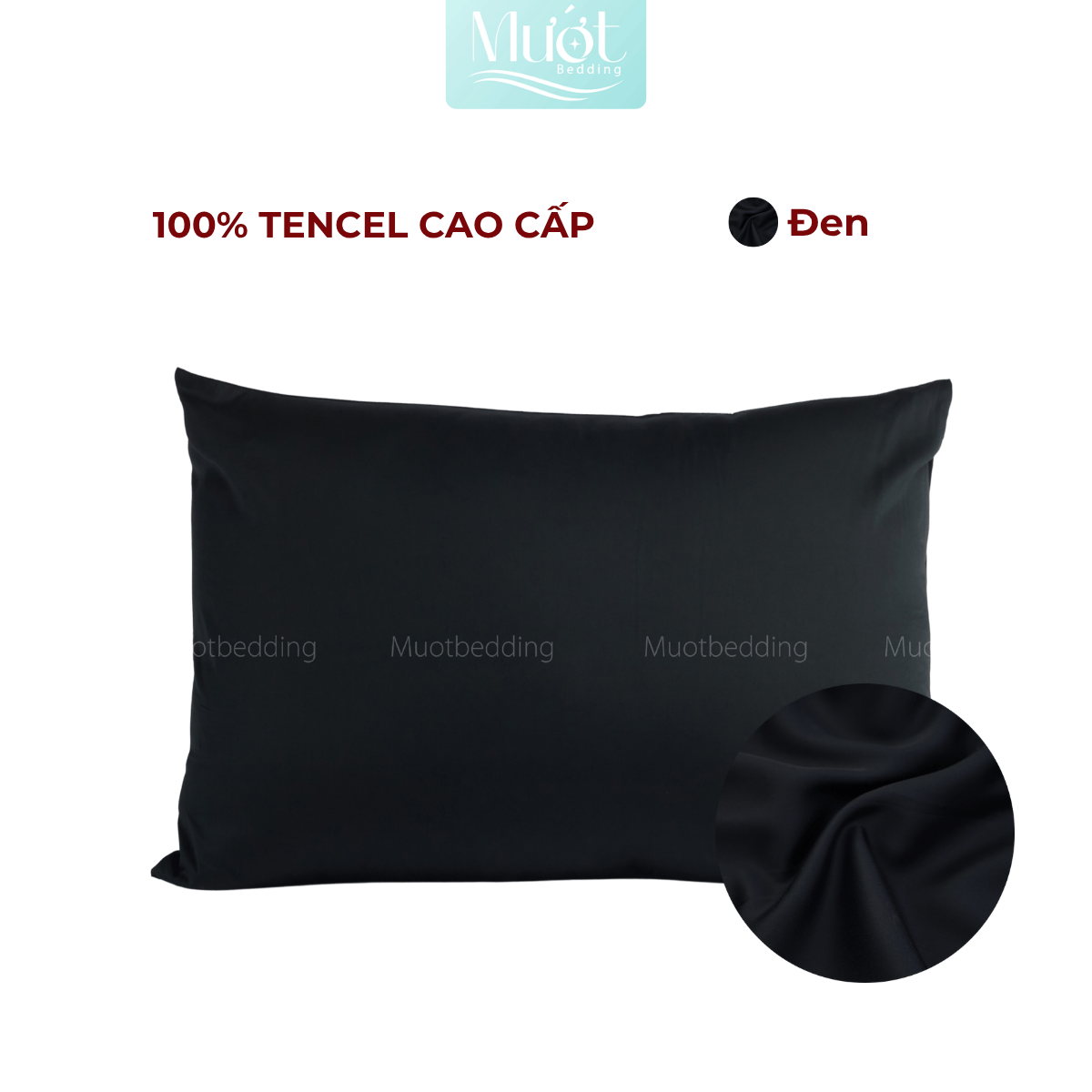 Vỏ gối nằm Lụa Tencel 60s trơn màu 50x70cm, 45x65cm, 40x60cm, 35x50cm Mướt Bedding áo gối 100% Tencel, mềm, mịn, thoáng mát