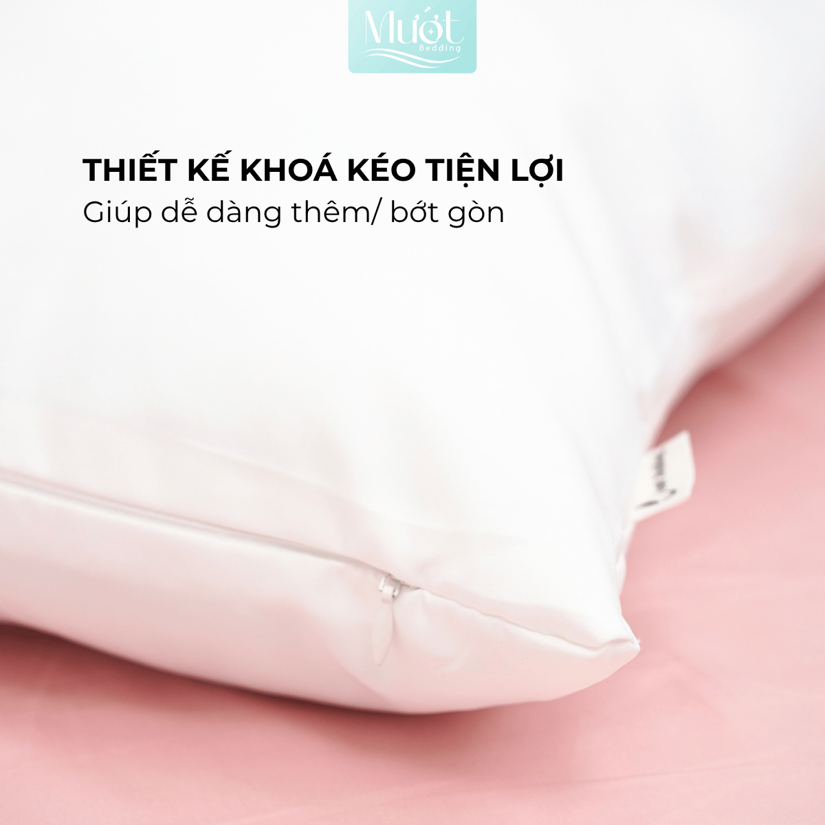 Ruột gối nằm cho bé sơ sinh Mướt Bedding êm mềm, kích thước 25x35cm