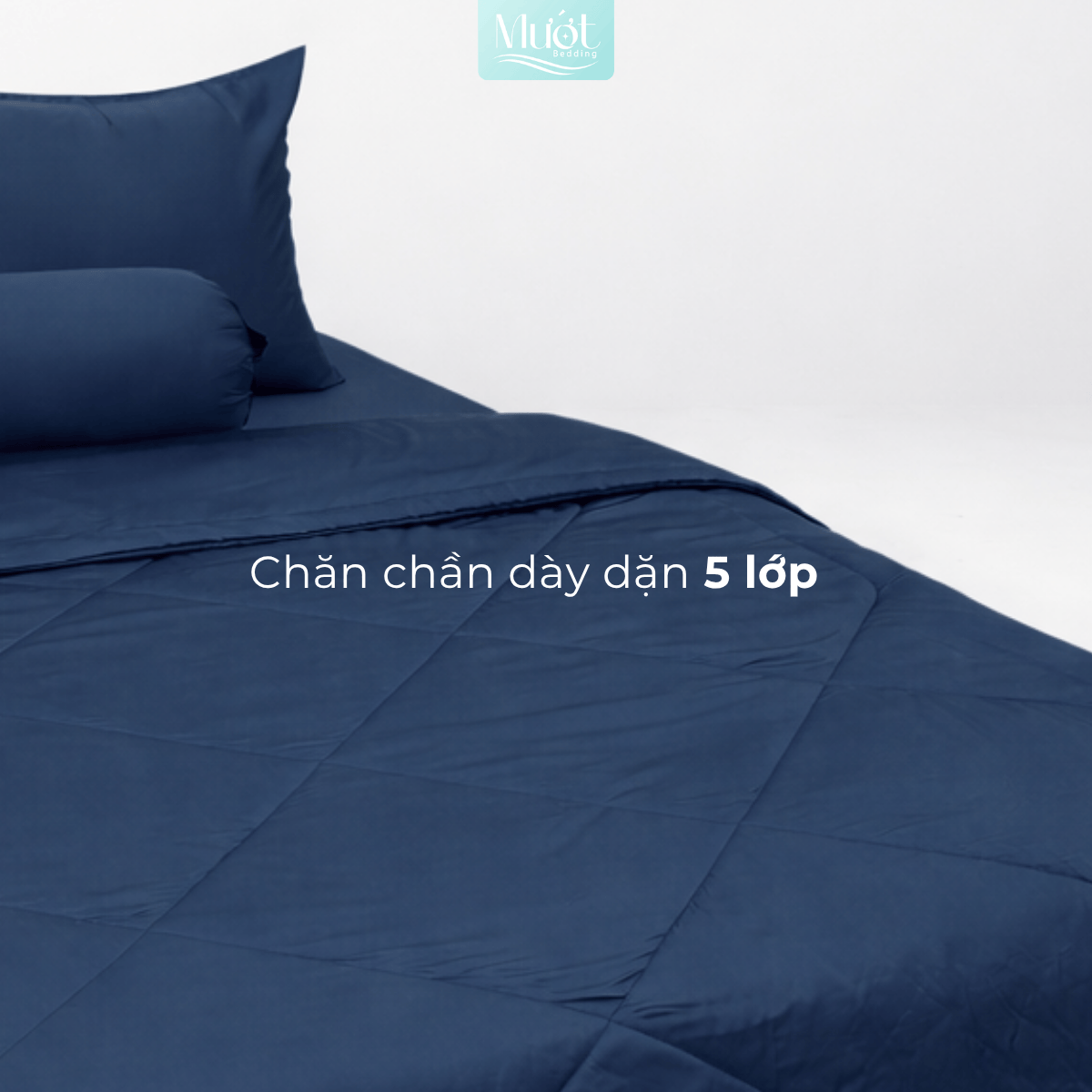 Copy of Chăn Chần Lụa Tencel 100s - Xanh dương đậm - 2m2x2m | MƯỚT BEDDING