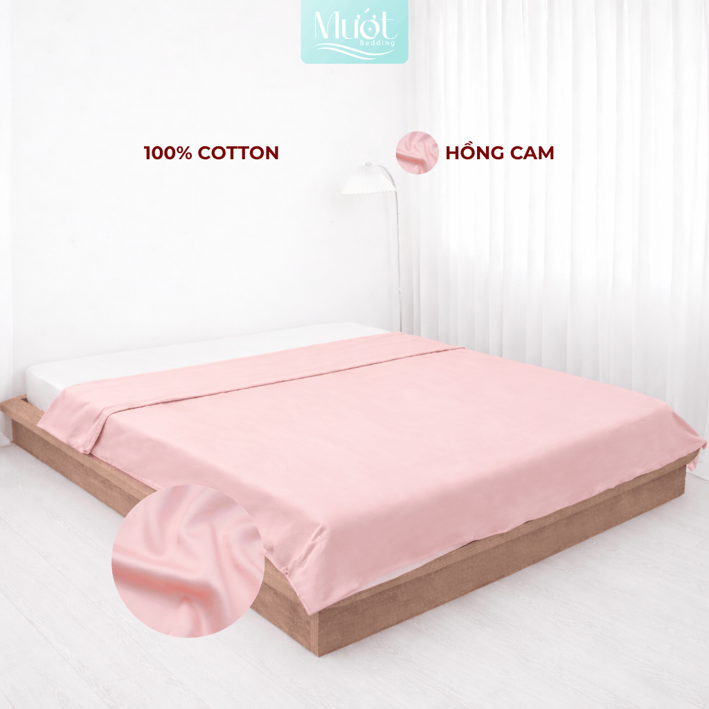 Vỏ chăn Cotton Satin Mướt bedding chất liệu vỏ mền 100% cotton lồng được ruột đầy đủ size, trơn màu