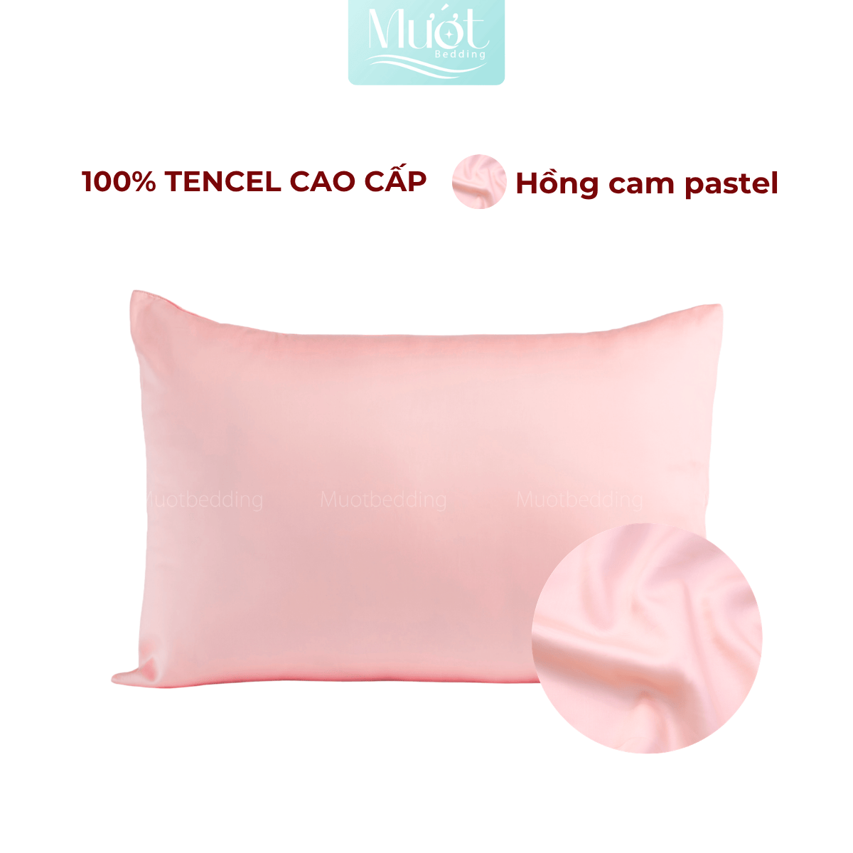 Vỏ gối nằm Lụa Tencel 60s trơn màu 50x70cm, 45x65cm, 40x60cm, 35x50cm Mướt Bedding áo gối 100% Tencel, mềm, mịn, thoáng mát