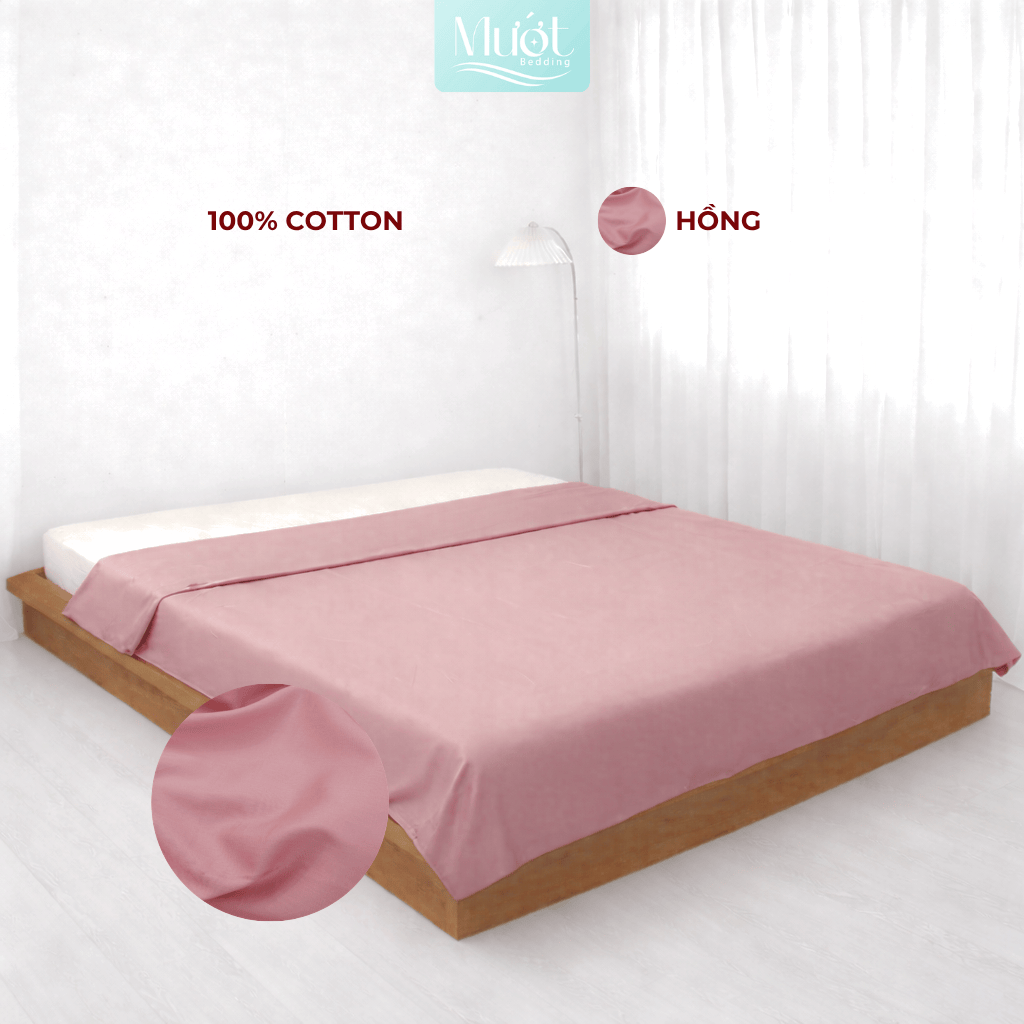 Vỏ chăn Cotton Satin Mướt bedding chất liệu vỏ mền 100% cotton lồng được ruột đầy đủ size, trơn màu