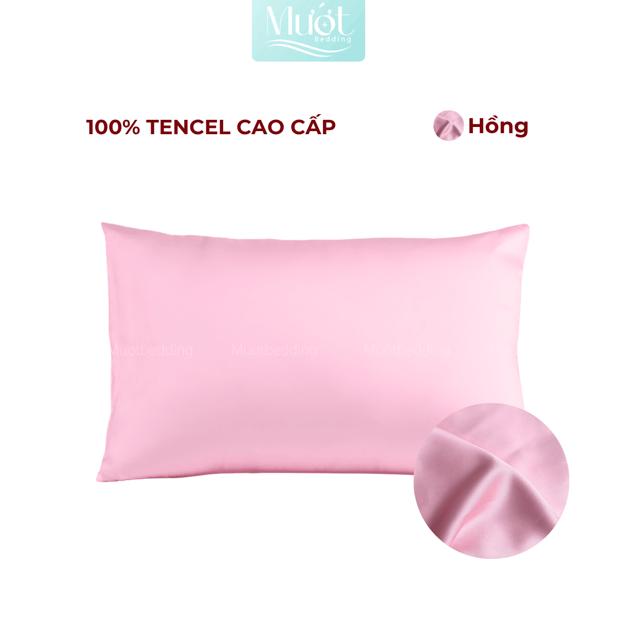 Vỏ gối nằm Lụa Tencel 60s trơn màu 50x70cm, 45x65cm, 40x60cm, 35x50cm Mướt Bedding áo gối 100% Tencel, mềm, mịn, thoáng mát