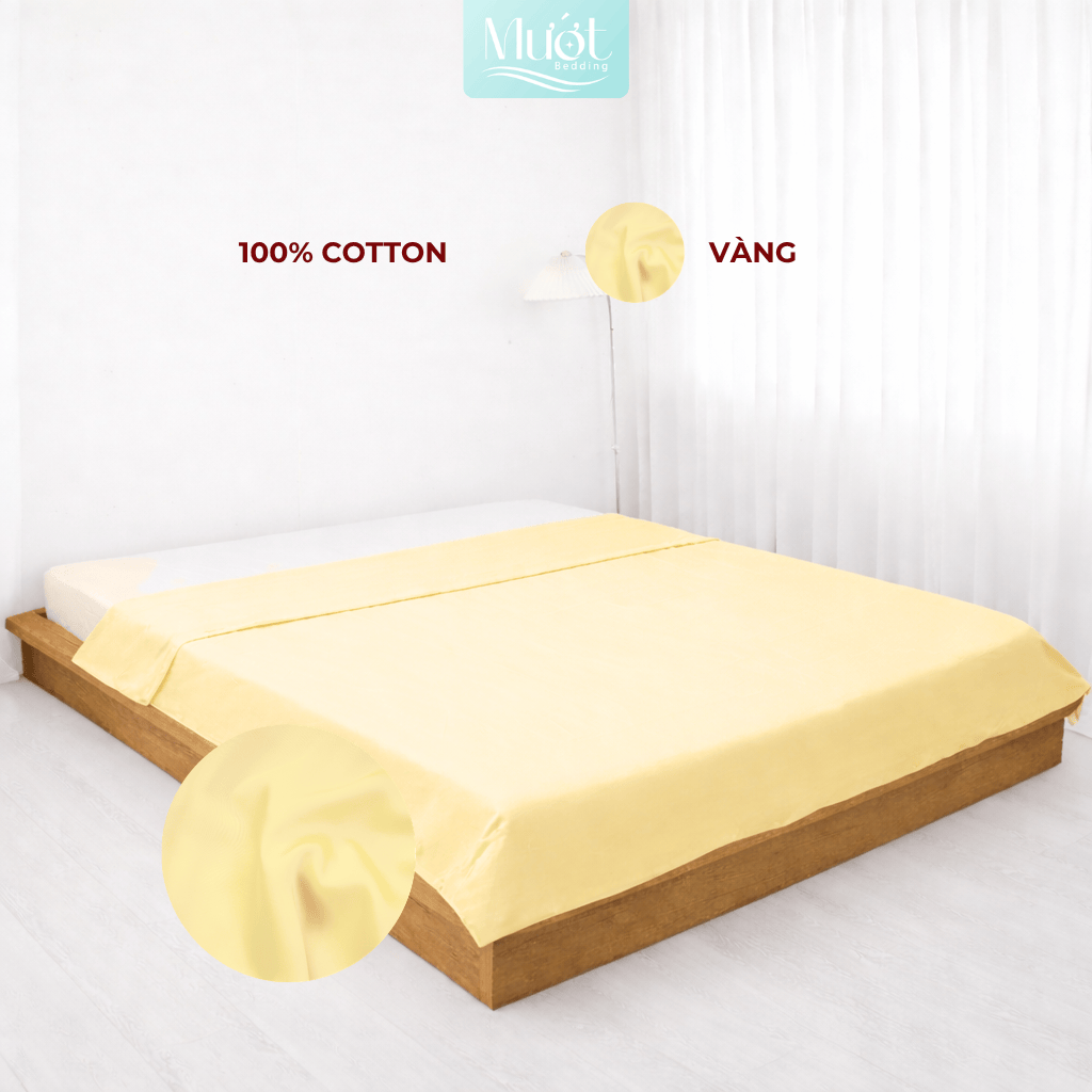 Vỏ chăn Cotton Satin Mướt bedding chất liệu vỏ mền 100% cotton lồng được ruột đầy đủ size, trơn màu