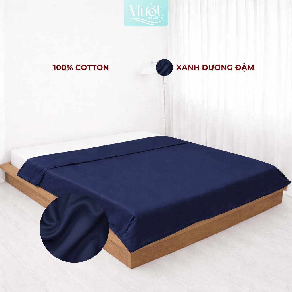 Vỏ chăn Cotton Satin Mướt bedding chất liệu vỏ mền 100% cotton lồng được ruột đầy đủ size, trơn màu