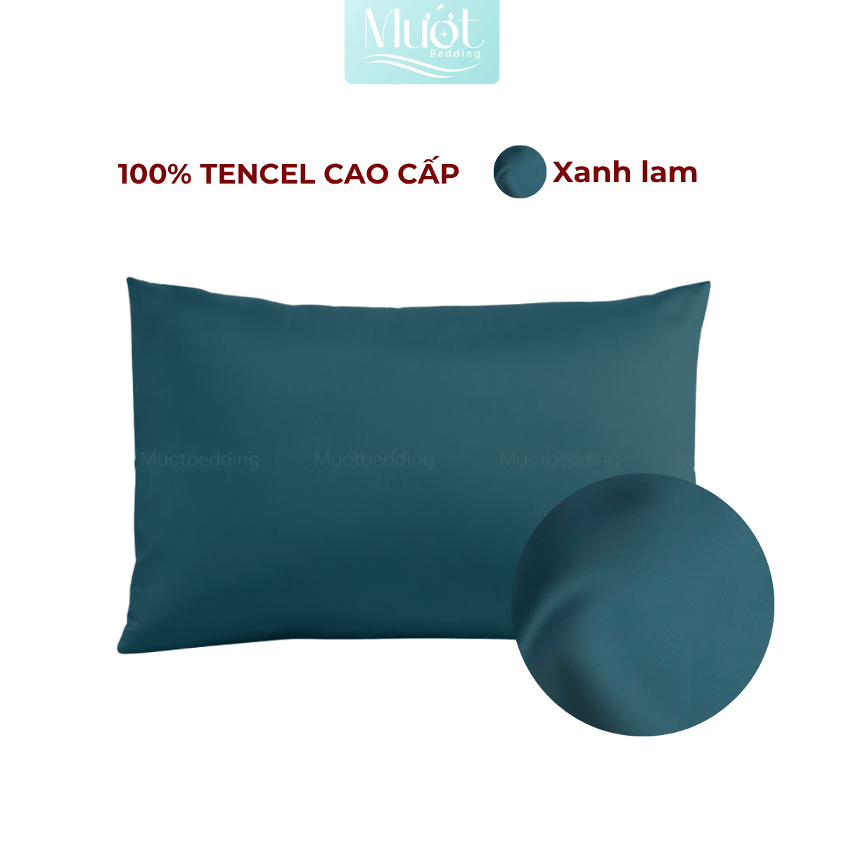 Vỏ gối nằm Lụa Tencel 60s kích thước 48x74 60x80 45x130 cm trơn màu Mướt Bedding áo gối 100% Tencel cao cấp