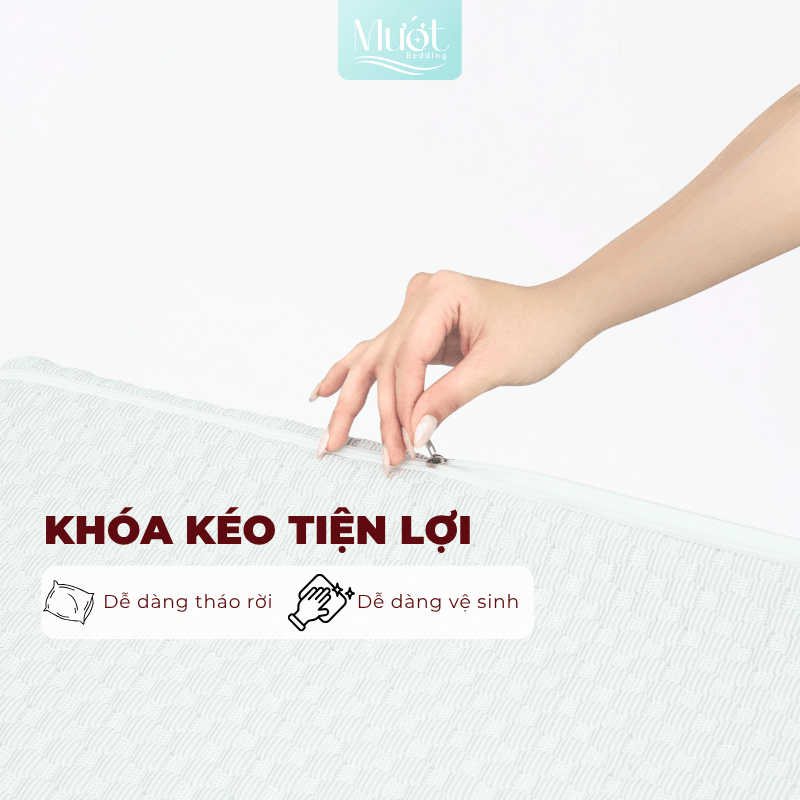 Gối Memory Foam công thái học, cao su non lượn sóng, kích thước 58x40x9/11