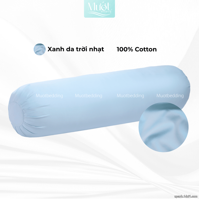 Vỏ gối ôm 100% Cotton Satin size 35x100 Mướt Bedding chất liệu áo gối ôm cao cấp, đa dạng màu