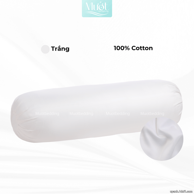 Vỏ gối ôm 100% Cotton Satin size 35x100 Mướt Bedding chất liệu áo gối ôm cao cấp, đa dạng màu