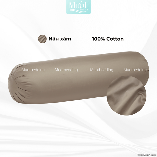 Vỏ gối ôm 100% Cotton Satin size 35x100 Mướt Bedding chất liệu áo gối ôm cao cấp, đa dạng màu