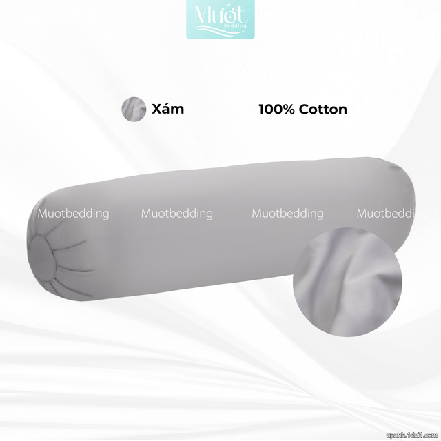 Vỏ gối ôm 100% Cotton Satin size 35x100 Mướt Bedding chất liệu áo gối ôm cao cấp, đa dạng màu