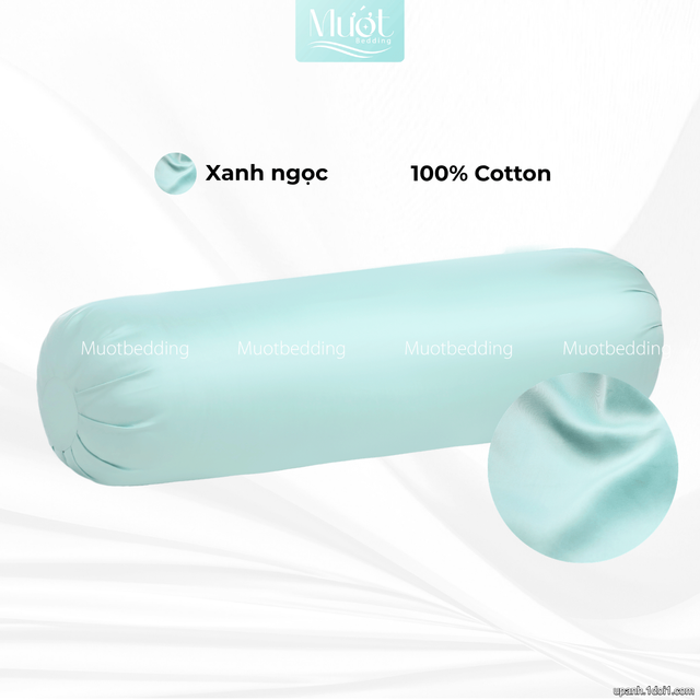 Vỏ gối ôm 100% Cotton Satin size 35x100 Mướt Bedding chất liệu áo gối ôm cao cấp, đa dạng màu