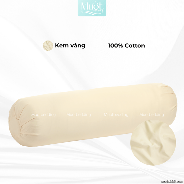 Vỏ gối ôm 100% Cotton Satin size 35x100 Mướt Bedding chất liệu áo gối ôm cao cấp, đa dạng màu