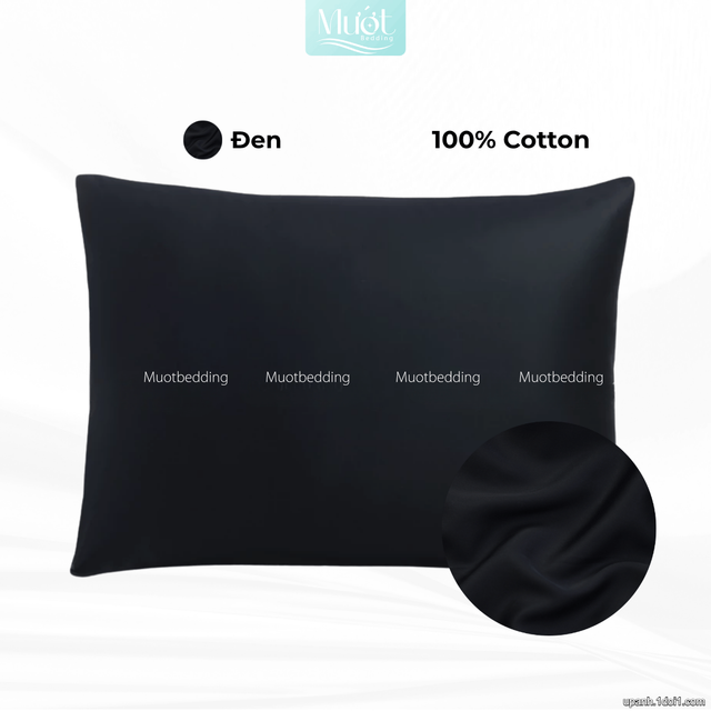 Vỏ gối nằm Cotton Satin trơn size 48x74cm 60x80cm 45x130cm Mướt Bedding, thấm hút mồ hôi, dùng cho gia đình, khách sạn