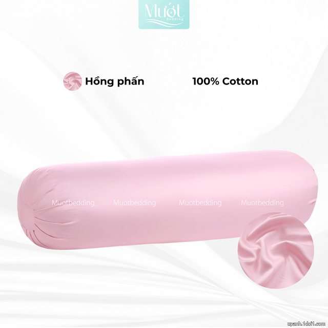 Vỏ gối ôm 100% Cotton Satin size 35x100 Mướt Bedding chất liệu áo gối ôm cao cấp, đa dạng màu