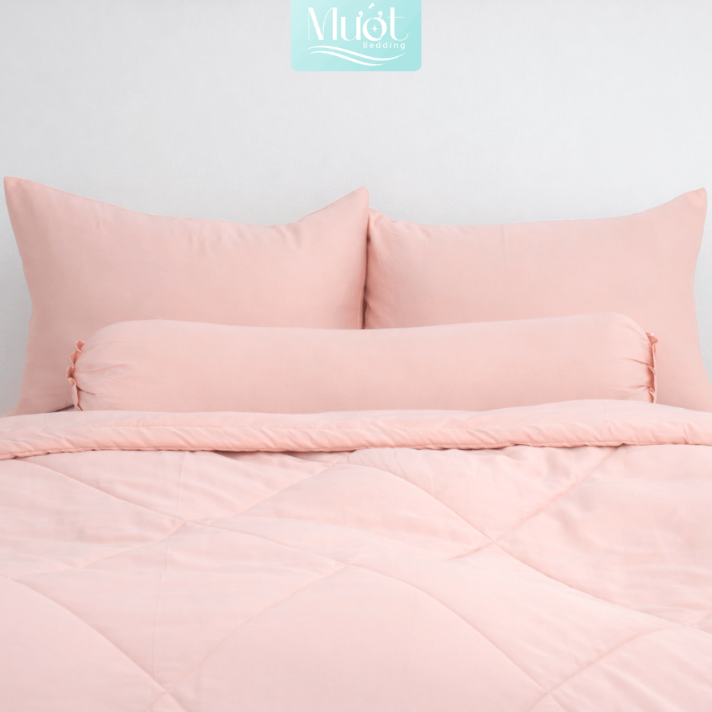 Vỏ gối nằm cho bé Lụa Tencel 60s trơn màu 35x50cm Mướt Bedding áo gối 100% Tencel, an toàn cho da, mềm mịn, thoáng mát