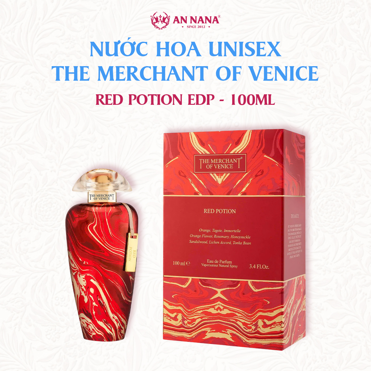 Nước Hoa Unisex The Merchant Of Venice Red Potion EDP 100ml