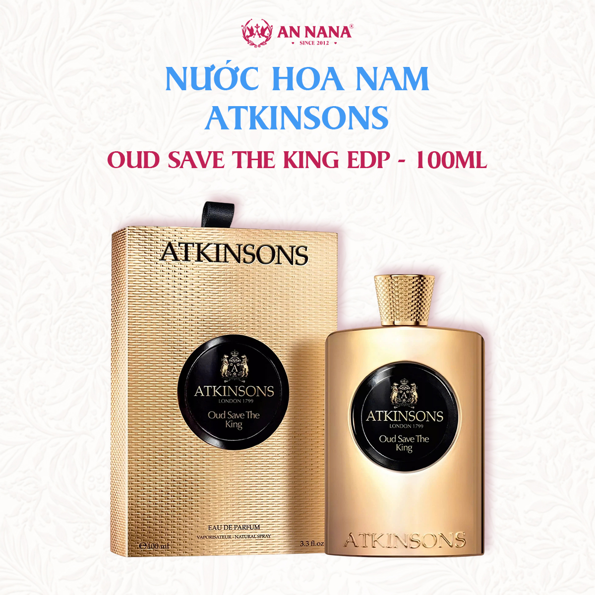 Nước Hoa Nam Atkinsons Oud Save The King EDP 100ml