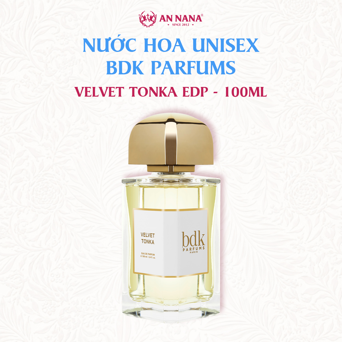 Nước Hoa Unisex BDK Parfums Velvet Tonka EDP 100ml
