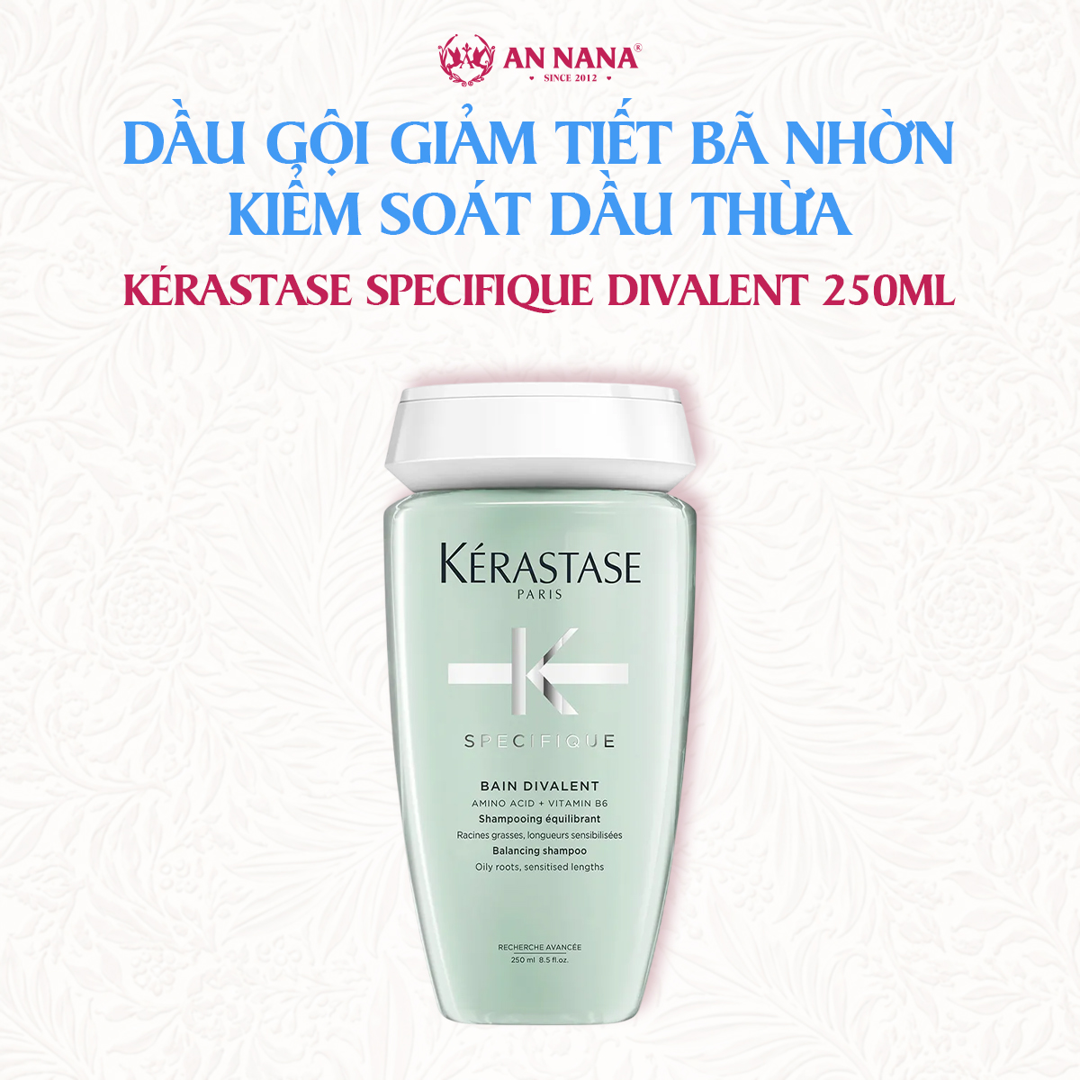 Dầu gội giảm tiết bã nhờn, kiểm soát dầu Kérastase Specifique Divalent 250ml