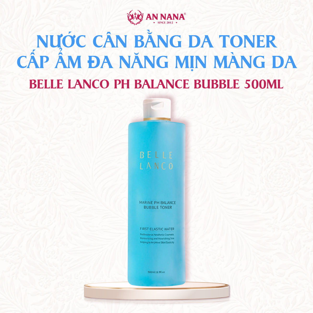 Nước Cân Bằng Da Toner - Belle Lanco Marine pH Balance Bubble 500ml