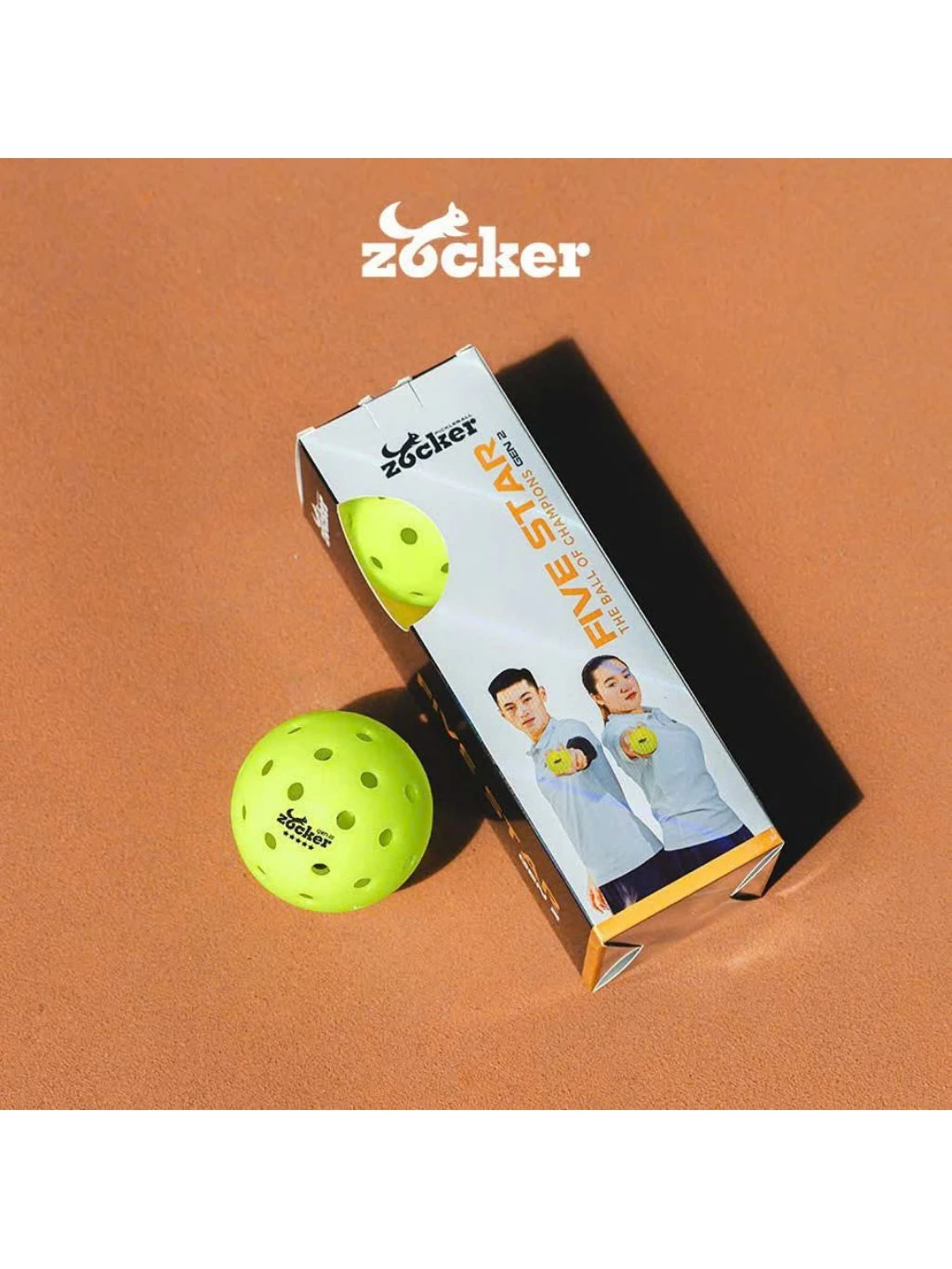 Hộp 3 bóng Pickleball Zocker Five Star Gen2