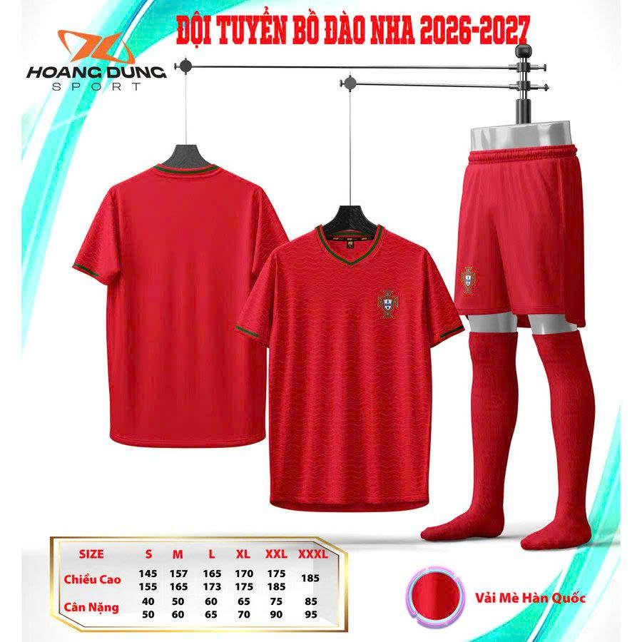 Bộ quần áo bóng đá Bồ Đào Nha