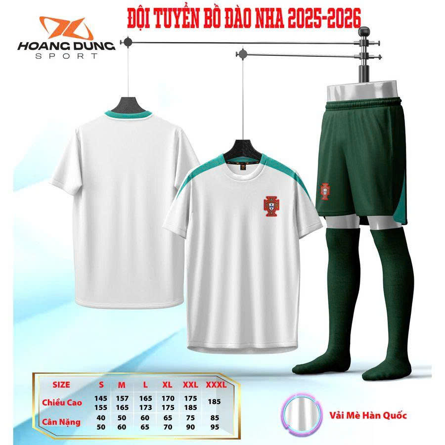 Bộ quần áo bóng đá Bồ Đào Nha