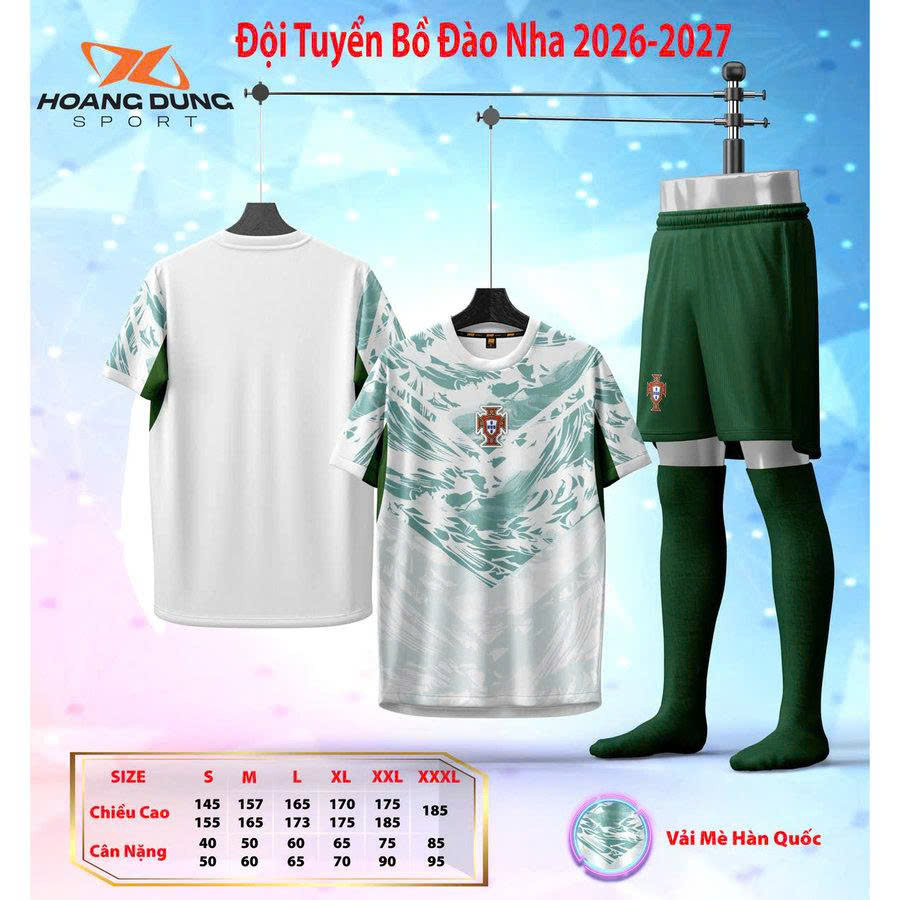 Bộ quần áo bóng đá Bồ Đào Nha
