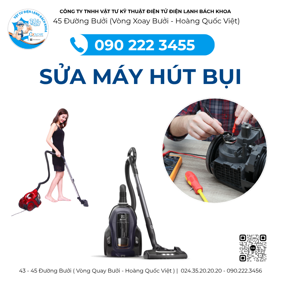 Sửa Máy Hút Bụi Các Hãng