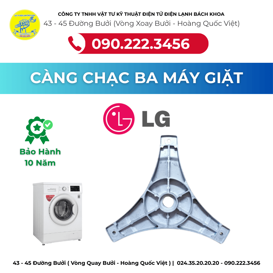 Cửa Hàng Bán Càng Chạc Ba Máy Giặt LG Tại Đường Xuân Thủy - 0902223456