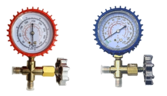 Đồng hồ Gas áp xuất cao và thấp, đơn xanh, đỏ