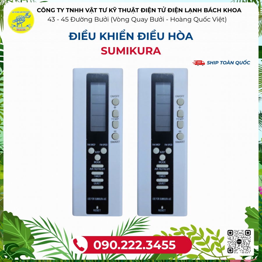 Điều khiển ĐIỀU HÒA SUMIKURA - 090.222.3455