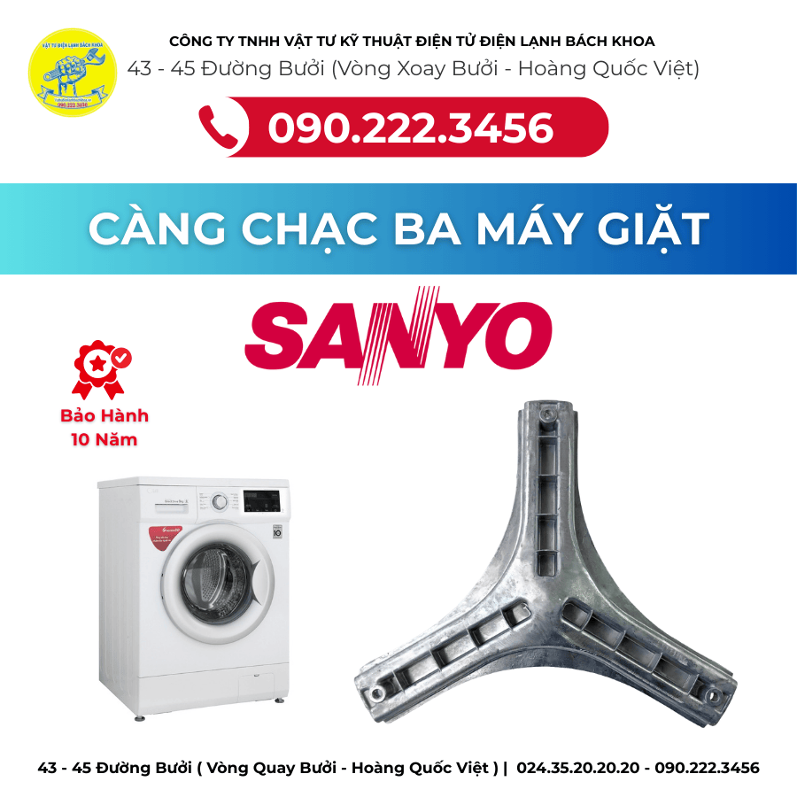 Cửa Hàng Bán Buôn Càng Máy Giặt SANYO Tại Phường Phan Chu Trinh - 0902223456