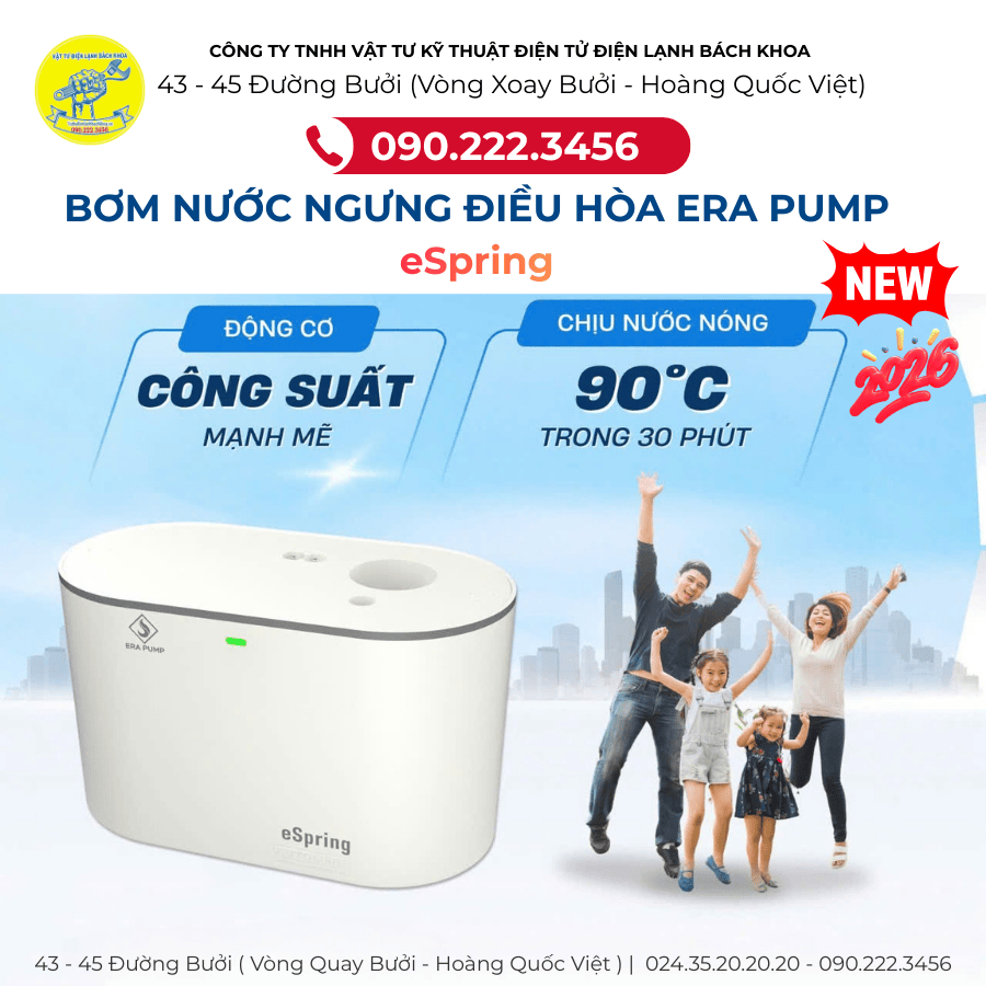 Bơm nước ngưng điều hòa eSpring 8M Tại Phường Phan Chu Trinh - 0902223456