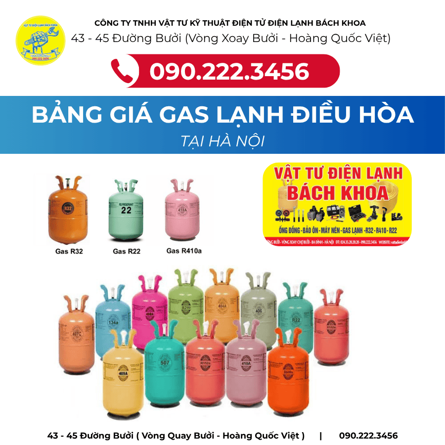 Nhà phân phối Gas lạnh R22 Tại phố Hàng Đậu - 0902223456